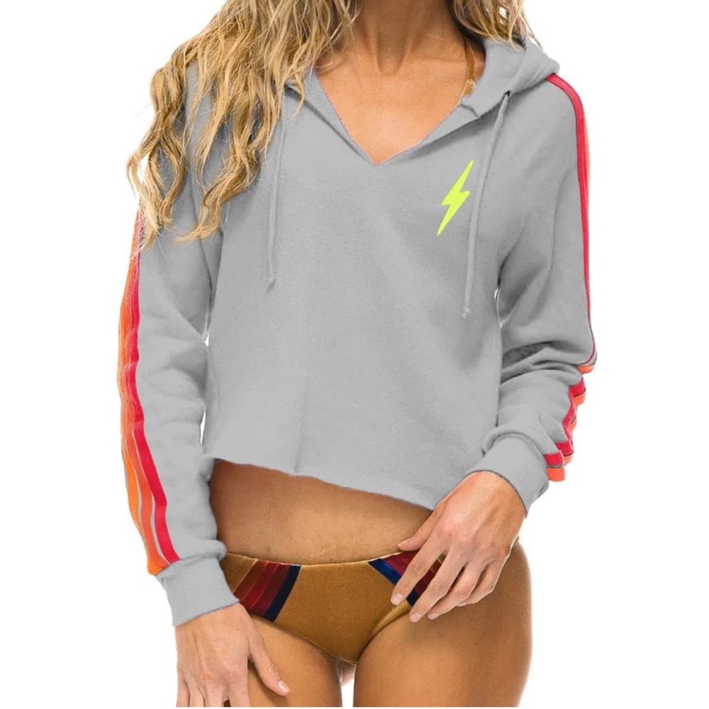 Aviator Nation Cropped Hoodie